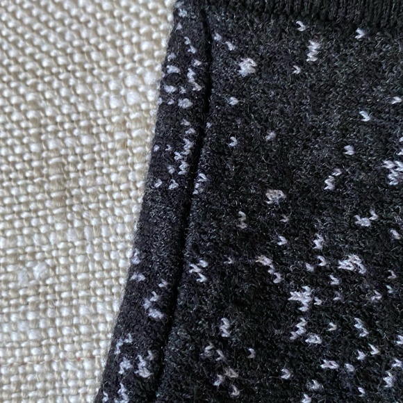 Theory Black/White Wool Blend Knit Pull On Casual Preppy Mini Skirt- Sz-S - Picture 5 of 12